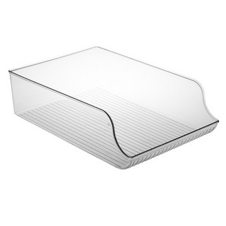 小麥購物 冰箱收納盒 單層 L818 大, 透明色, 1個