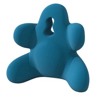 人體工學護背透氣記憶棉腰靠墊, 孔雀藍