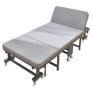 彬彬小舖 多段可調節折疊床, 灰色