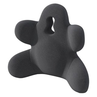 人體工學護背透氣記憶棉腰靠墊, 深灰色