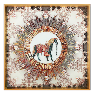 命運好好玩 湯鎮瑋 一馬當先聚貴晶鑽畫 8109585, 1個, 白色