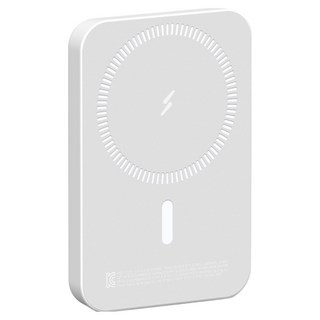 모디스 초경량 무선 충전 메탈링 포함 맥세이프 보조배터리 5000mAh, 화이트, TS-DC5WL05W