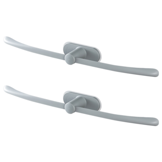 小麥購物 壁掛式免釘無痕掛架/毛巾架 L2420, 2個, 灰色