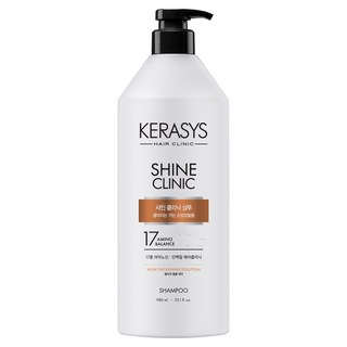 KERASYS Shine Clinic 細軟受損髮豐盈護理蛋白洗髮精, 980ml, 1個