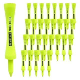 테크스킨 스탠다드 대나무 골프티, 네온그린, 50개