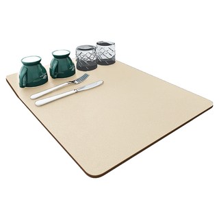 小麥購物 硅藻土軟墊 L2282, 1個, 米色