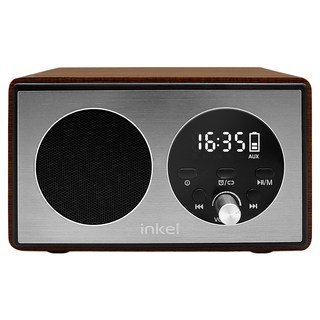 인켈 휴대용 시스템 올인원 미니 오디오 블루투스 스피커 IK-BT31, 월넛