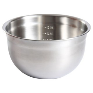 304不鏽鋼沙拉盆 24cm, 1個, 不鏽鋼色