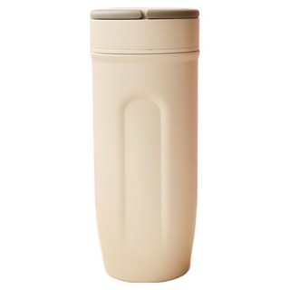 SWANZ 天鵝瓷 動飲杯 瓷芯蓋, 1個, 520ml, 米白色