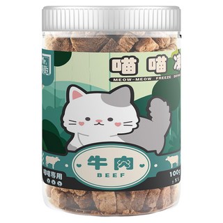 Mr 凍乾 喵喵凍 貓凍乾, 1罐, 牛肉, 100g