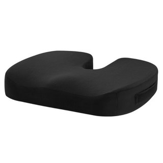 透氣減壓護脊記憶棉坐墊, 黑色
