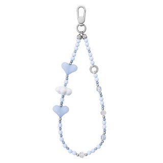 MAGEASY Beaded Wrist Strap 串飾手腕掛繩, 心雲藍, 1條