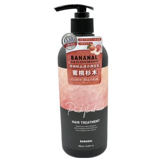 Bananal 韓國胺基酸香氛潤髮乳 蜜桃杉木, 500ml, 1瓶