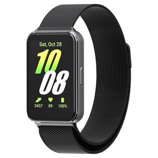 칸탐 갤럭시워치 클래식 밀레니즈 메탈 스트랩, 블랙, 1개