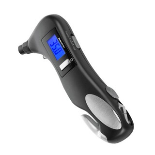 ANBORTEH 安伯特 定海神針Pro五合一數位顯示胎壓錶/胎壓偵測器/胎壓檢測/破窗錘, 黑色, 1個