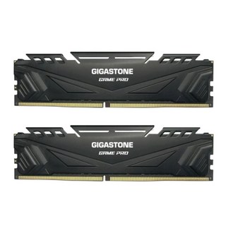 GIGASTONE 立達 16GB 電競超頻 桌上型記憶體 8GB 黑色 PC專用, DDR4‐3200‐8U‐2‐GST‐Game Pro‐Black, 2個