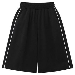 엠엔씨 남녀공용 파이핑 와이드 버뮤다 팬츠 MDSP353JO