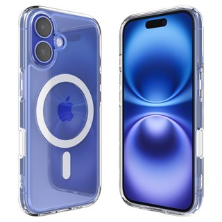 [슈피겐 맥세이프 울트라하이브리드 T 맥핏 케이스의 강력한 맥세이프 자석 및 카메라 T 커버 디테일]