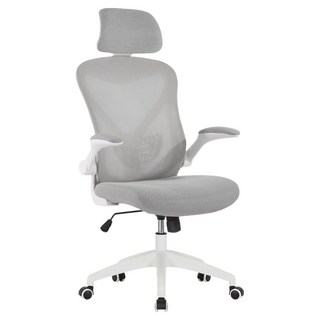 E-home Arno 亞諾 網布可旋轉扶手高背電腦椅 EFC110A-gry, 灰色