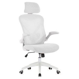 E-home Arno 亞諾 網布可旋轉扶手高背電腦椅 EFC110A-wht, 白色