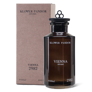 KLOWER PANDOR 擴香瓶 附擴香棒 2982 維也納藏書館, 1個, 250ml, 黑棕色