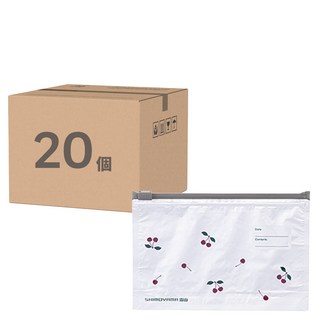 SHIMOYAMA 印花風可重複使用鋁鈦箔保鮮密封袋, 迷你(XS), 20個, 1盒