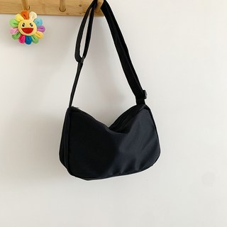 UNHAVE 休閒郵差斜背包, 05 黑色