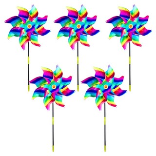 Moltoday鳥類驅逐反光風車 05 彩虹, 5個