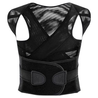 QIDINA 開肩美背抬頭挺胸伸展帶 B, 黑色, 1件