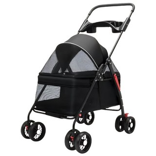 高精寵物 寵物推車, 黑色, 1個