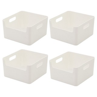 블루인쇼어 팬트리 수납정리함, 화이트, 4개