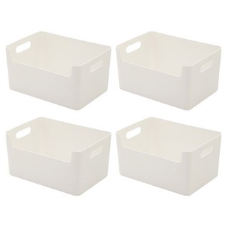 BLUE INSHORE 食品儲藏室收納盒, 白色, 4個