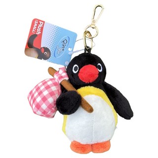 Pingu 包袱站姿娃娃包包吊飾, 10cm, 1個, 黑色