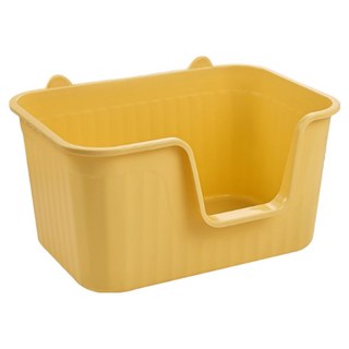 高精寵物 加高貓廁所, 1個, 奶油黃