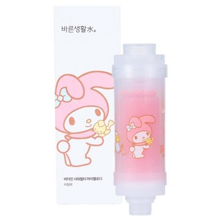 바른생활수 산리오캐릭터즈 비타민 샤워필터, 1개, 마이멜로디라일락