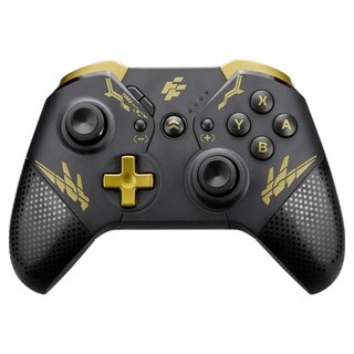 FlashFire 富雷迅 PC/Switch專用 黑獨角BTG藍牙無線喚醒震動遊戲手把 巨集循環 寶可夢朱紫, 1個, SP3600BK