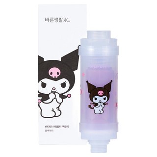 바른생활수 산리오캐릭터즈 비타민 샤워필터, 1개, 쿠로미블랙체리