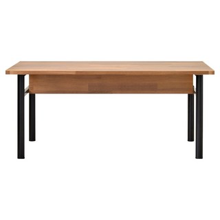 HOPMA 合馬家具 大桌面圓腳和室桌 E-D4001PTK-R, 拼版柚木