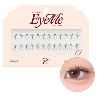 PICCASSO 畢卡索 Eyeme 分段單撮假睫毛 自然W型, 1個, 黑色