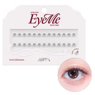 PICCASSO 畢卡索 Aimee x Sangeun歐膩 懶人單簇柔軟假睫毛 9mm, 1個, 黑色