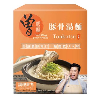 PaMi 曾拌麵 豚骨湯麵 3包, 1個, 360g