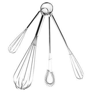 FOX RUN 迷你打蛋器 4件組, 1套, 銀色