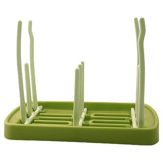 小麥購物 可折疊瀝水晾乾奶瓶架/瀝水架 L2455, 單品, 綠色
