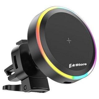 E Store 磁吸無線充電器, 黑色, EST-01