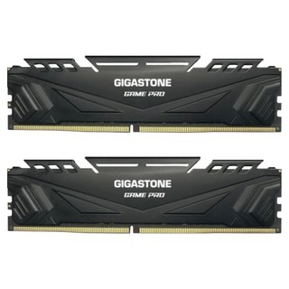 GIGASTONE 立達 Game Pro DDR4 3200 16GB 電競超頻桌上型記憶體 黑色, D4‑3200‑16U‑2‑PRO, 2個