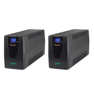 UPS 飛碟 1KVA 在線互動式UPS 含穩壓/USB監控軟體/觸碰式LCD翻頁/LCD自動休眠 TS10H, 2個