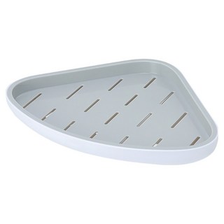 ecoco 意可可 無痕免打孔轉角浴室置物架 L2361, 灰色, 1個