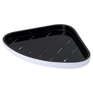 ecoco 意可可 無痕免打孔轉角浴室置物架 L2361, 黑色, 1個