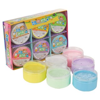 MYTOYS 咀嚼奶油史萊姆 6件組 720g, 1套, 混合顏色
