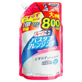 LION 獅王 LOOK PLUS 浴缸清潔噴霧補充包, 800ml, 1包